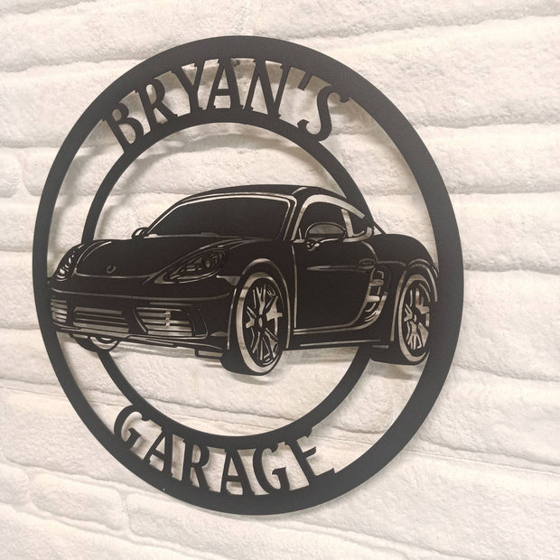 Custom 718 Cayman Theme Metal Wall Sign , 718 Cayman Metal Wall Art , Custom Cayman Garage Sign , Personalized Garage Family Sign