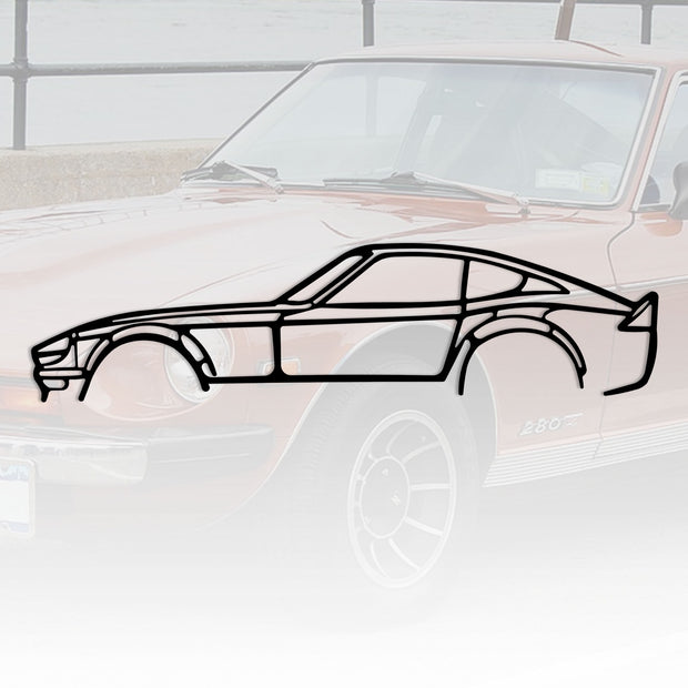 Nissan Datsun Silhouette Metal Wall Art