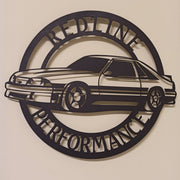 Ford Mustang Metal Sign,fox body mustang, Garage Sign, Car Sign
