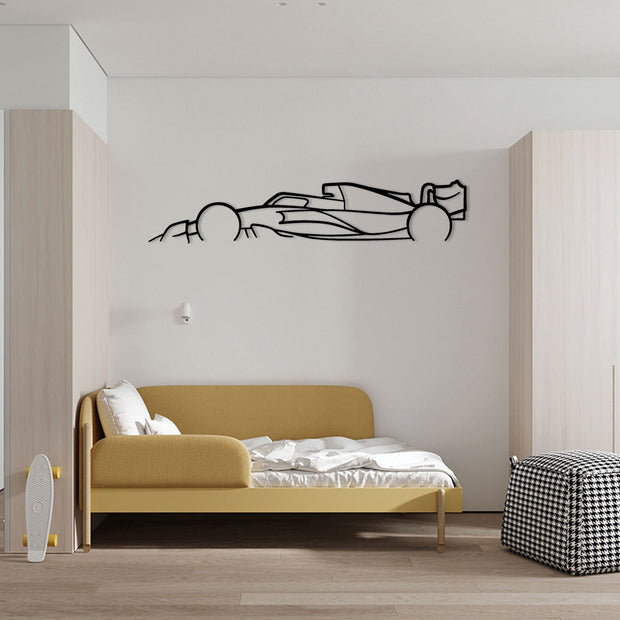 Art mural en métal Formule 1 F1 Silhouette