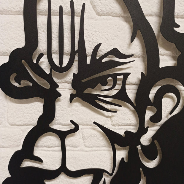 Hanuman Metallwandkunst, abstrakte Metallwand, Metallwandbehangkunst, Lord Hanuman, individuelle Kunst, Metallwandskulptur