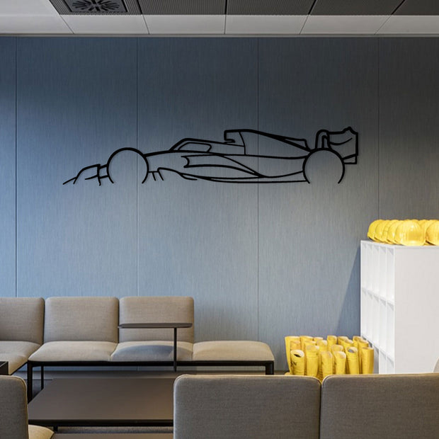 Art mural en métal Formule 1 F1 Silhouette