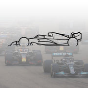 Art mural en métal Formule 1 F1 Silhouette