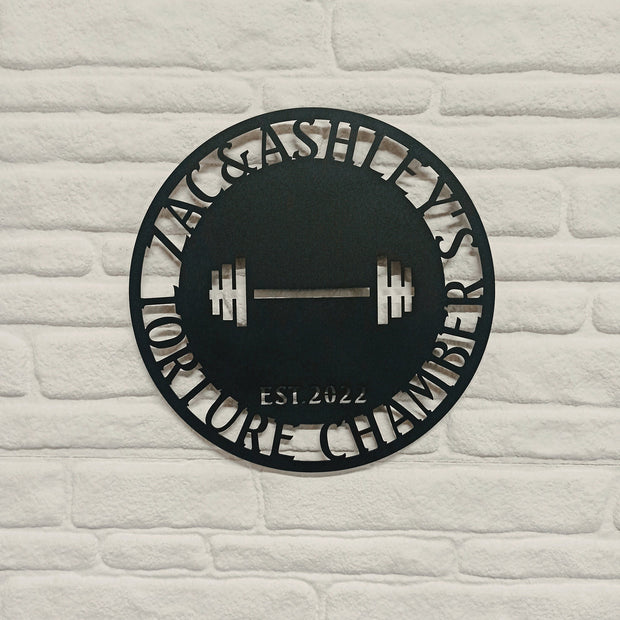 Gym Sign, Custom Metal Gym Sign, Personalized Home Gym Sign,  Fitness Club, Fitness Club Sign, Home Gym Sign, Cross Fit Sign, Custom Gym