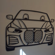 4 Series M4  Front Silhouette Metal Wall Decor